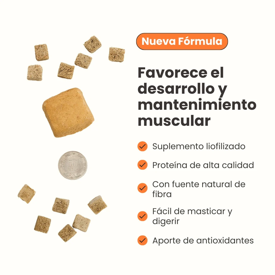 Snack Liofilizado Tasty Cubes Arándanos y Zanahoria Kanu Pet para Gatos Bajas en Calorías - Image 6