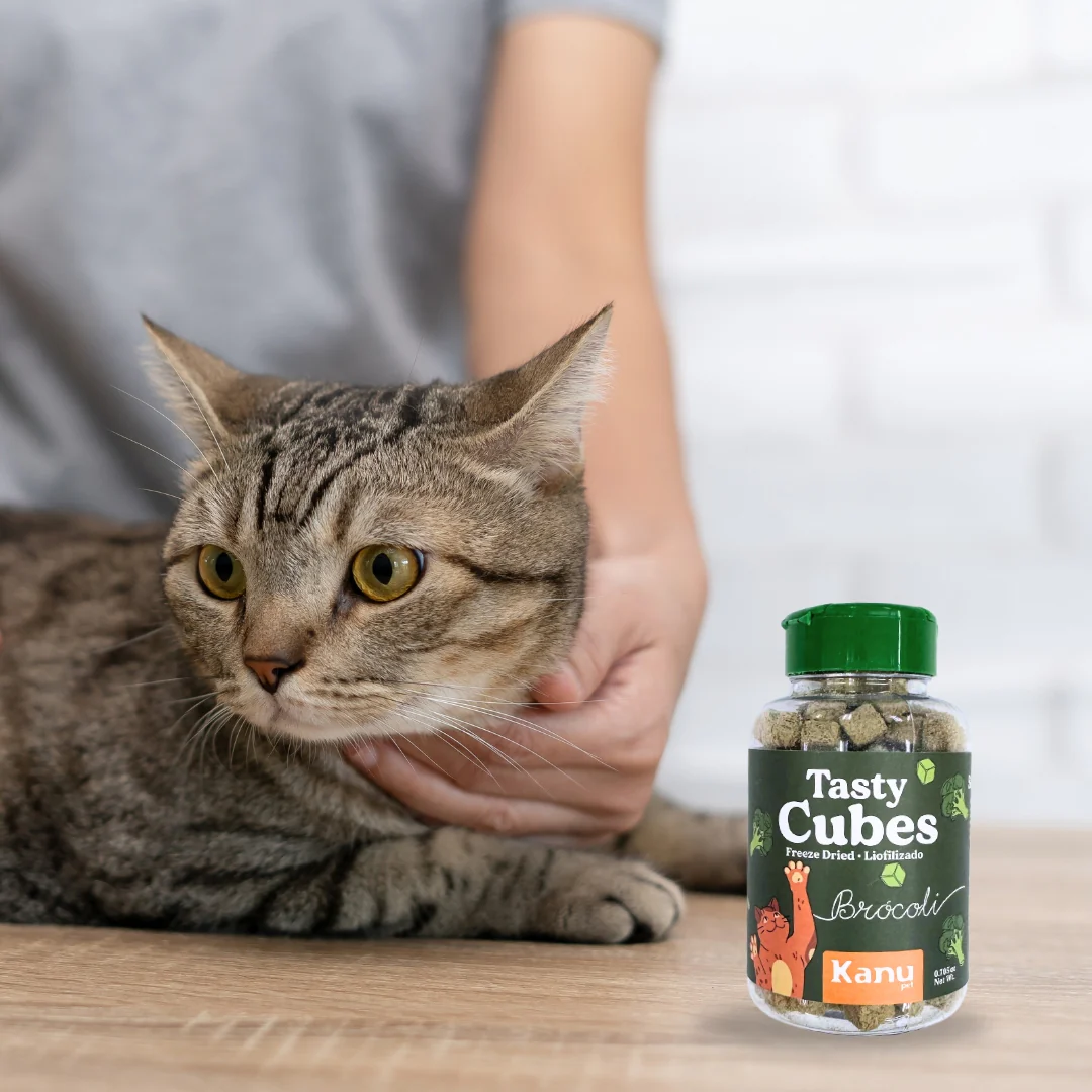Snack Liofilizado Tasty Cubes Brocoli para Gatos Bajas en Calorías - Image 5