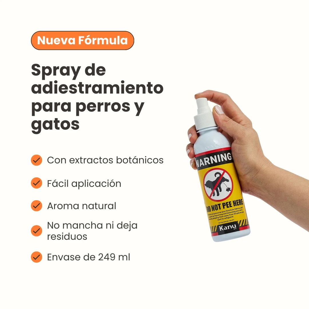 Spray de Adiestramiento  Don't Pee Here de Kanu Pet  para perros y gatos 100% Natural - Image 6