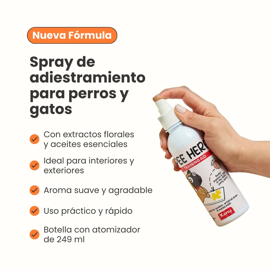 Spray de Adiestramiento Pee Here de Kanu Pet para perros y gatos 100% Natural - Image 6