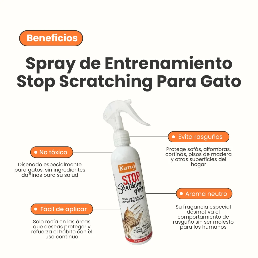 Spray de Entrenamiento Stop Scratching Kanu Pet para Gato - Image 2