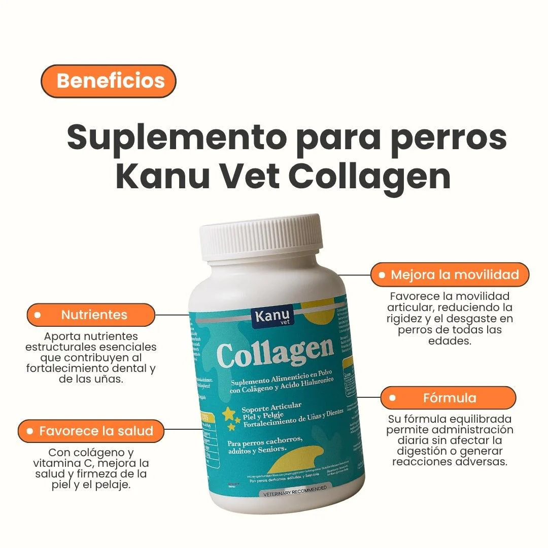 Suplemento Flex Collagen en Polvo con Colágeno y Ácido Hialurónico Kanu Vet para Perros - Image 2
