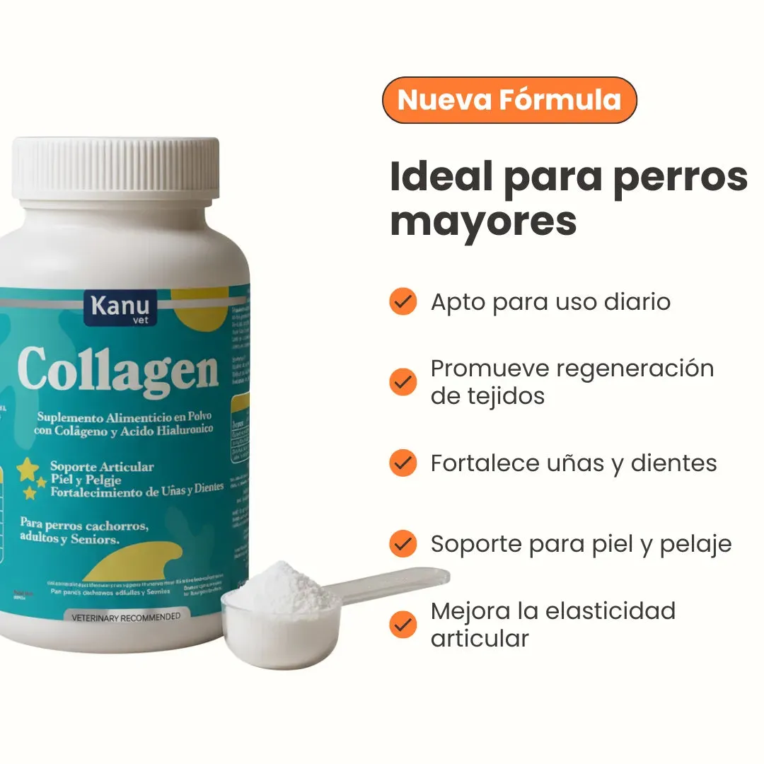 Suplemento Flex Collagen en Polvo con Colágeno y Ácido Hialurónico Kanu Vet para Perros - Image 6