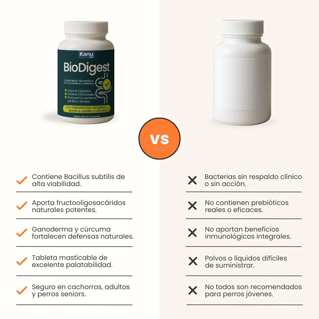 Suplemento Digestivo BioDigest con Probióticos Kanu Pet para Perros de Todas las Edades - Image 7