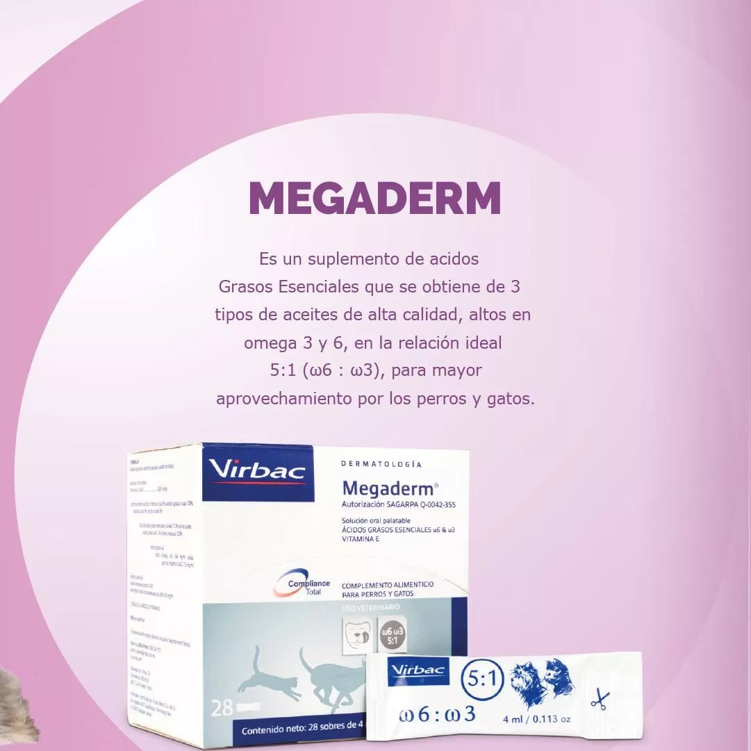 Suplemento MegadermOmega-3 y Omega-6 para Perros y Gatos <10Kg - Image 4